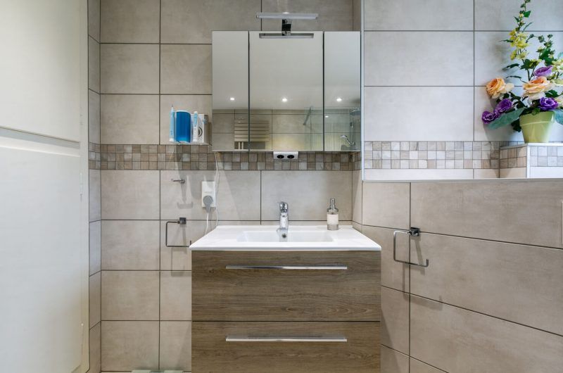 meuble salle de bain rénovée